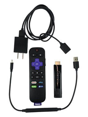 Roku Streaming Stick+ 3810X 4K HDR Voice Remote HDMI Streaming Player Bundle